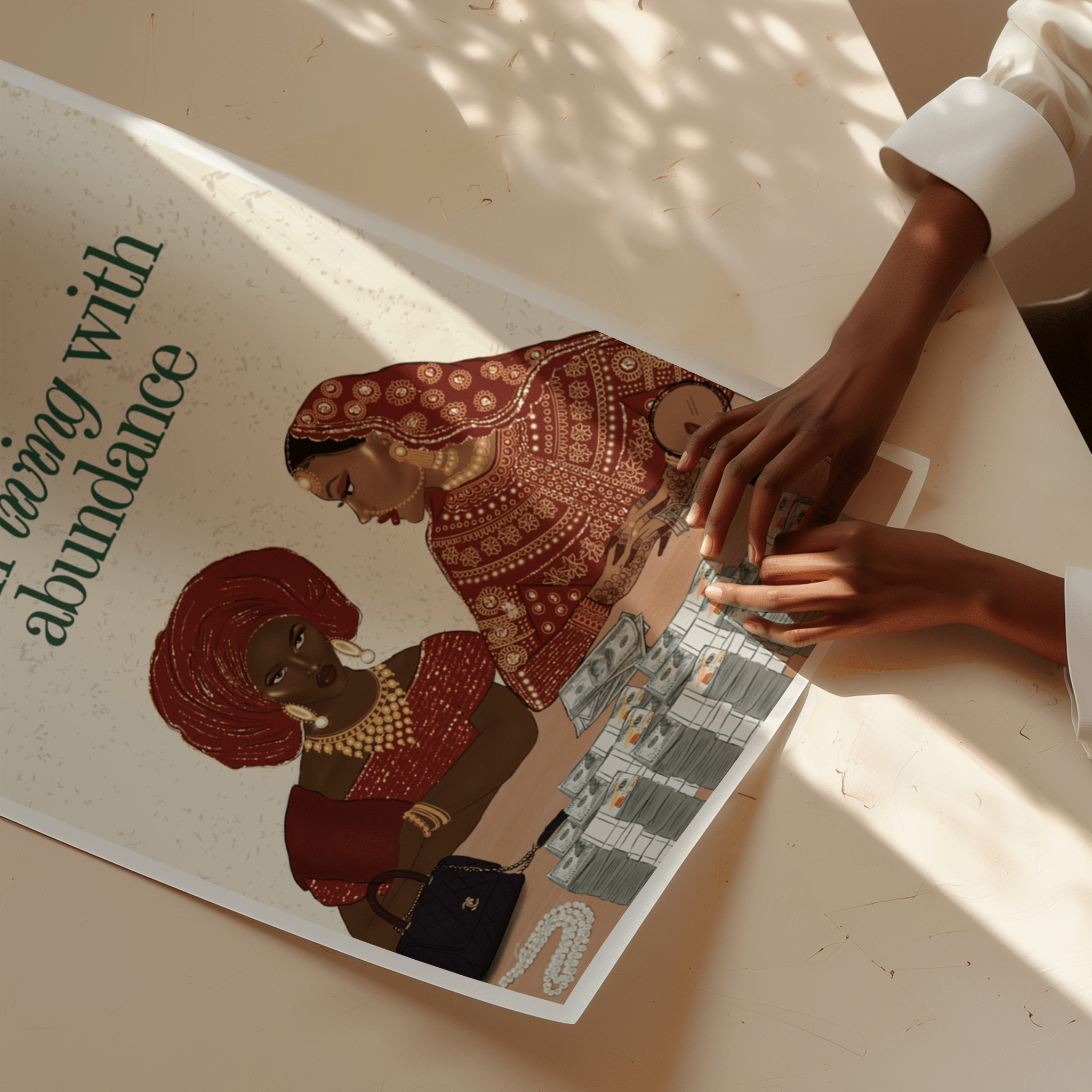 I am Living with Abundance - Matte Vertical Posters